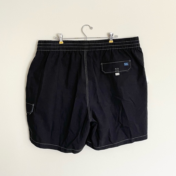 NEW Men's Cutter & Buck Black Swim Trunks 3XB / 3TG w/ Waterproof Phone Bag - Picture 3 of 7